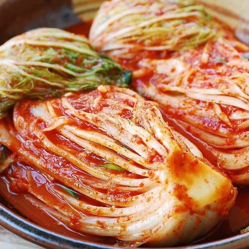 Vegan Baechu-kimchi | Korean traditional fermented cabbage kimchi